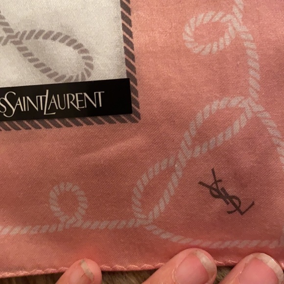 YSL mini cotton scarf, never used - Picture 3 of 3